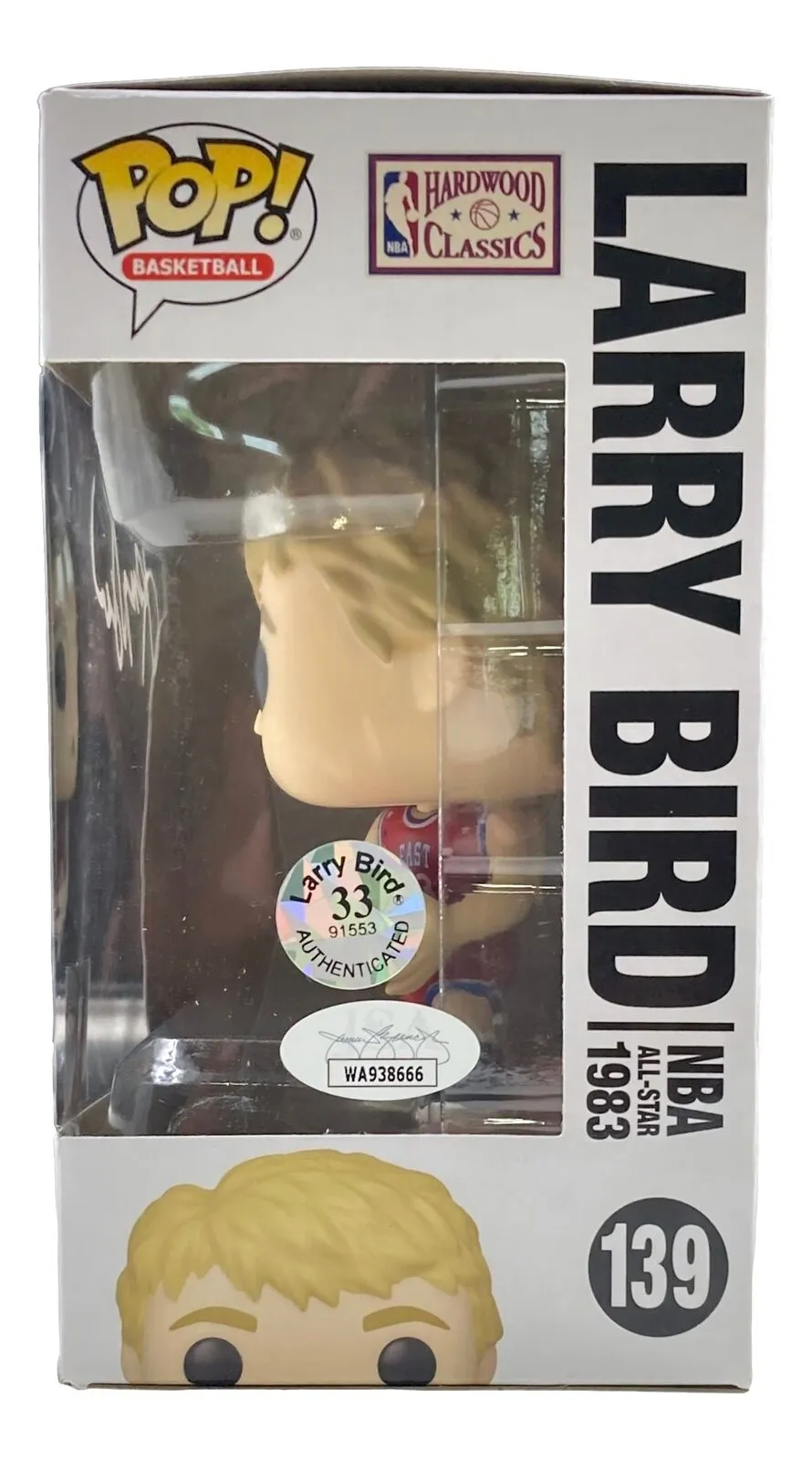 Larry Bird Signed Boston Celtics All-Star Funko Pop #139 Bird JSA ITP