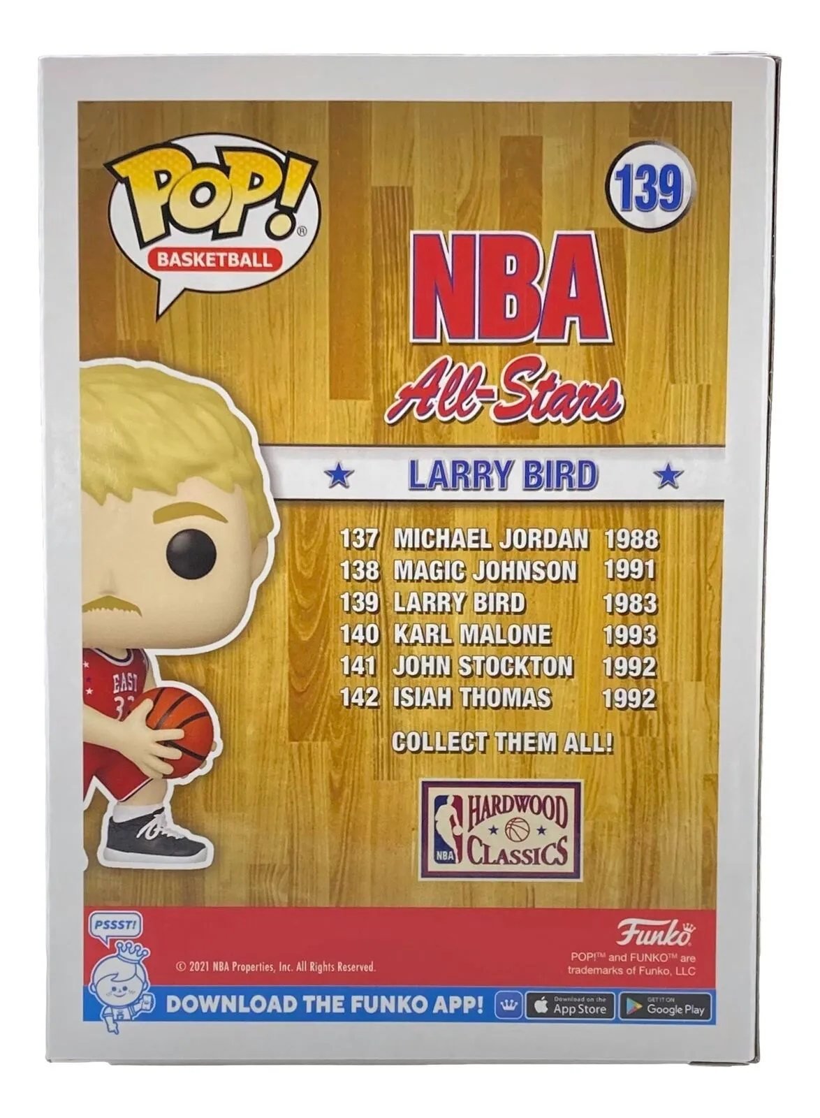 Larry Bird Signed Boston Celtics All-Star Funko Pop #139 Bird JSA ITP