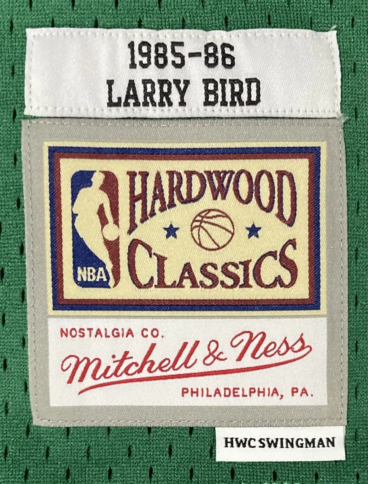 Larry Bird Signed Boston Celtics Green M&N HWC Swingman Jersey Bird JSA ITP