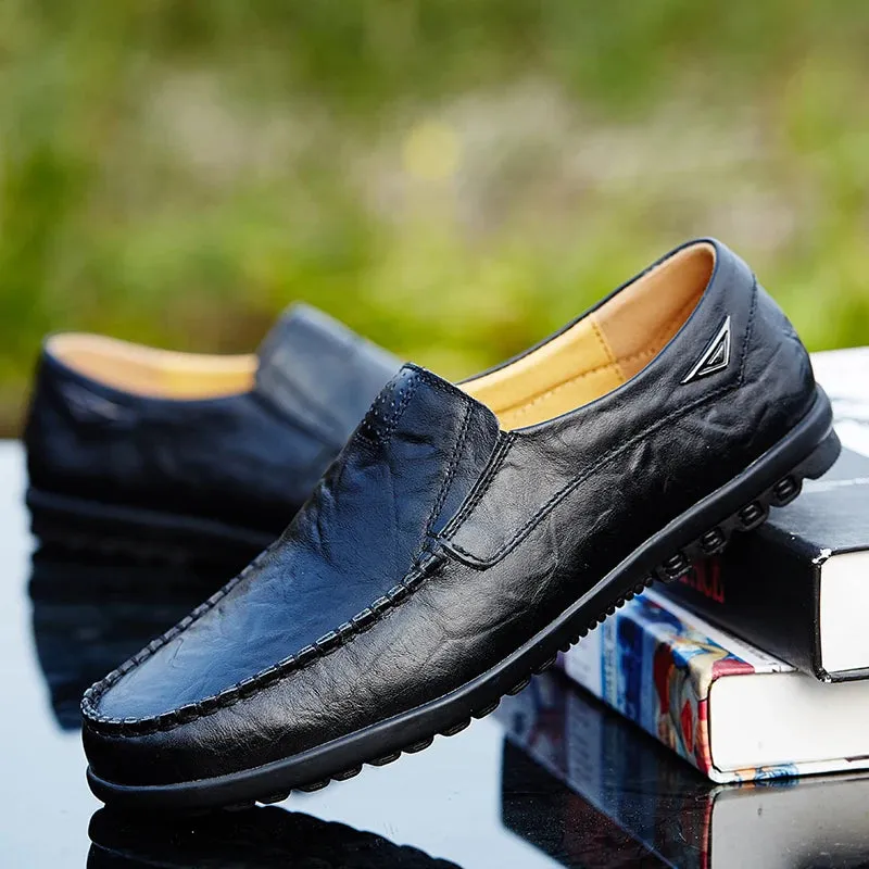 LederLuxus Herren Loafer aus echtem Leder