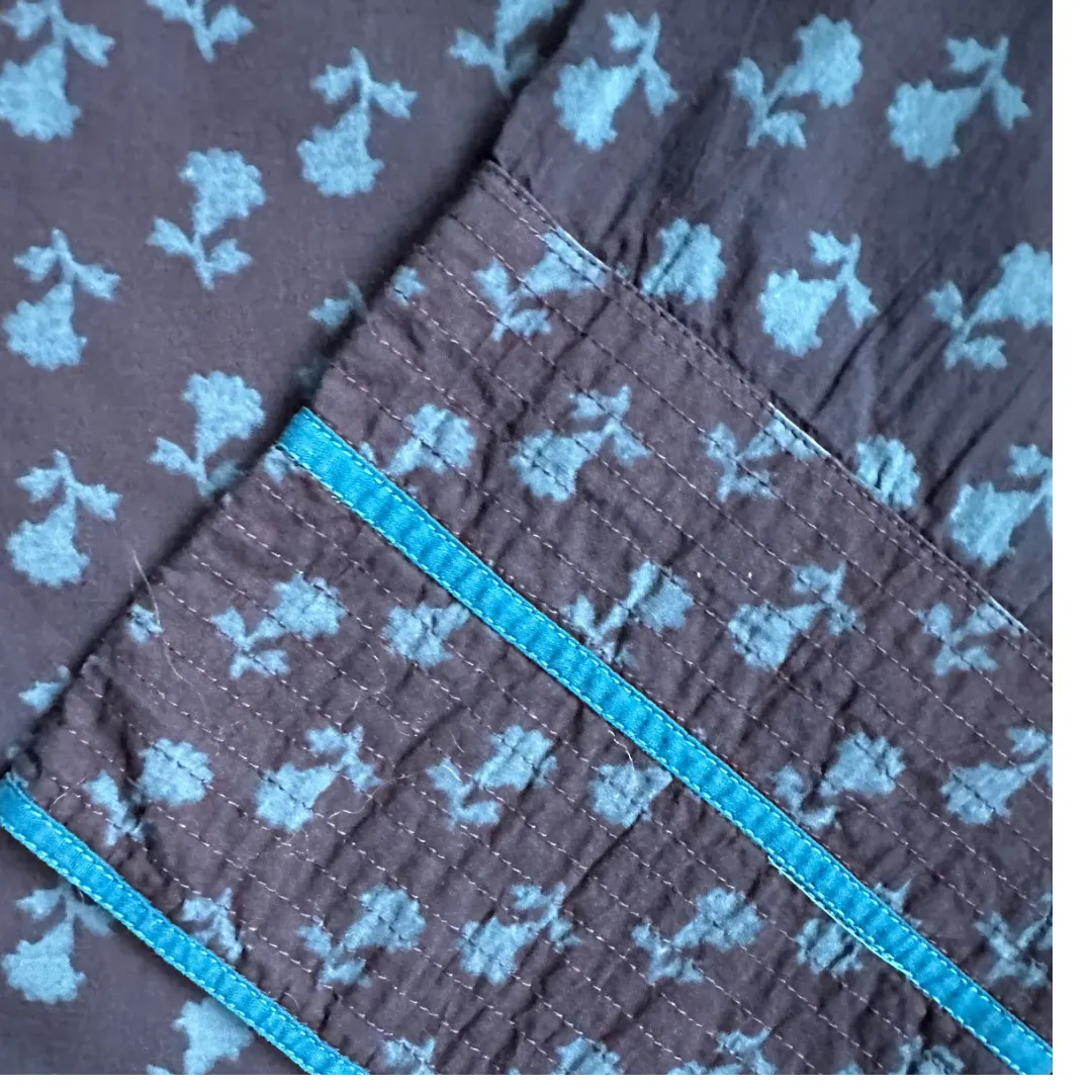 Leela Tunic - Ink / Teal Print