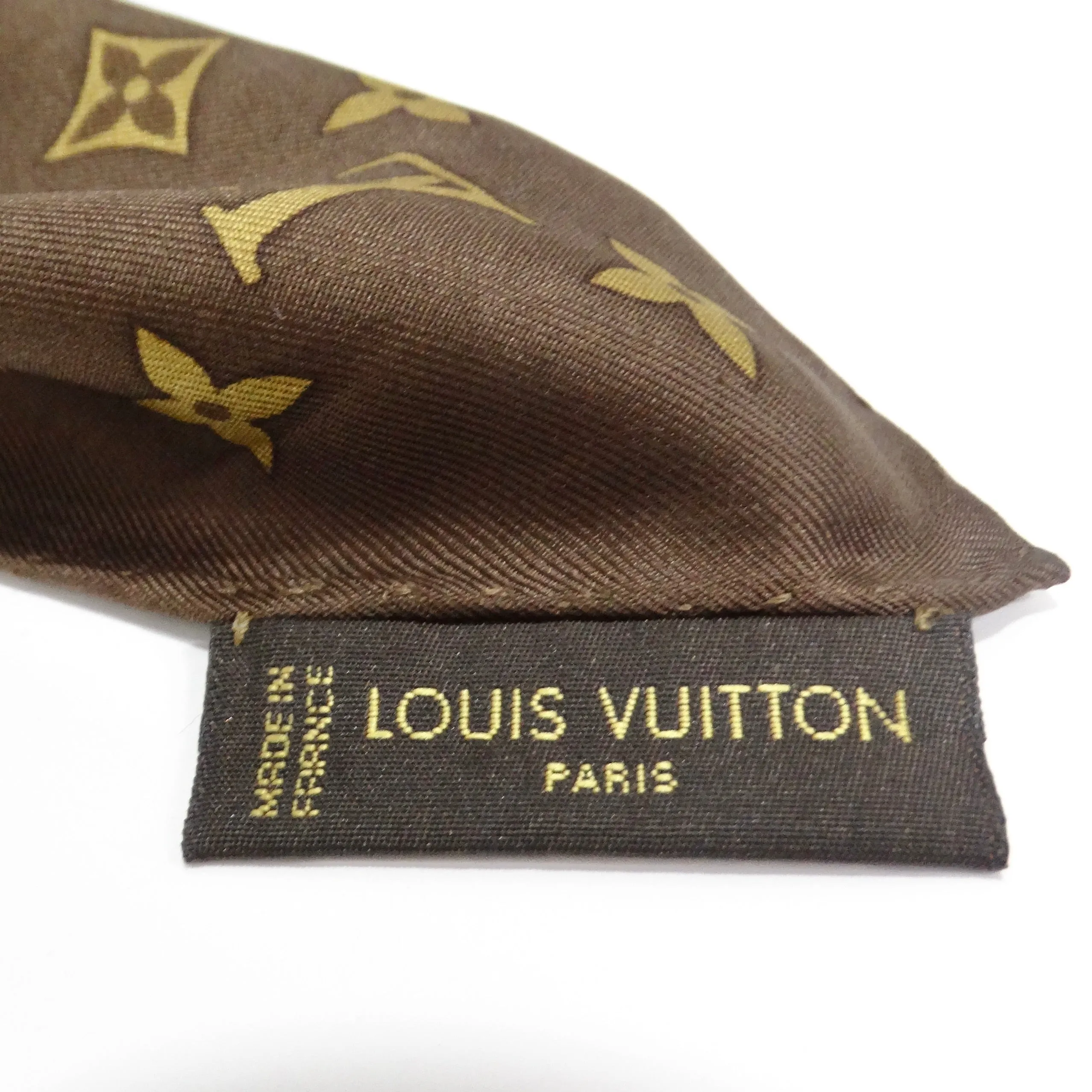 Louis Vuitton Travel Trunks & Bags Monogram Brown Silk Scarf
