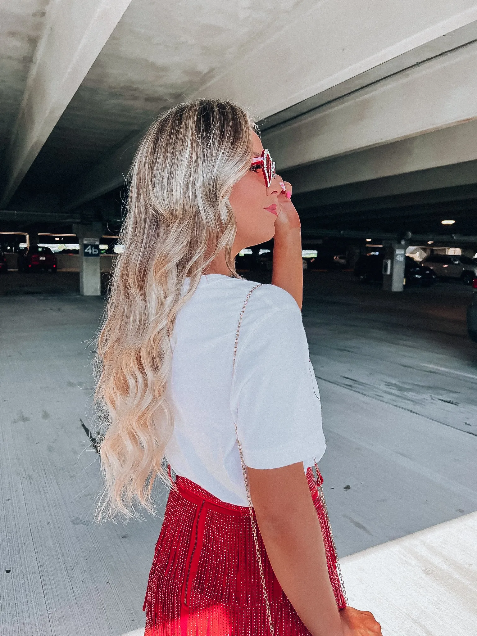 Lucky Lady Graphic Tee - White