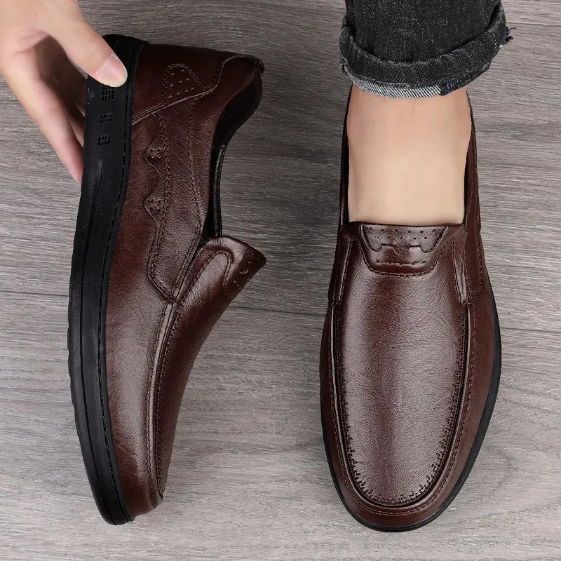 Luxus Herren Slipper aus echtem Leder - Elegante Mokassins für Männer