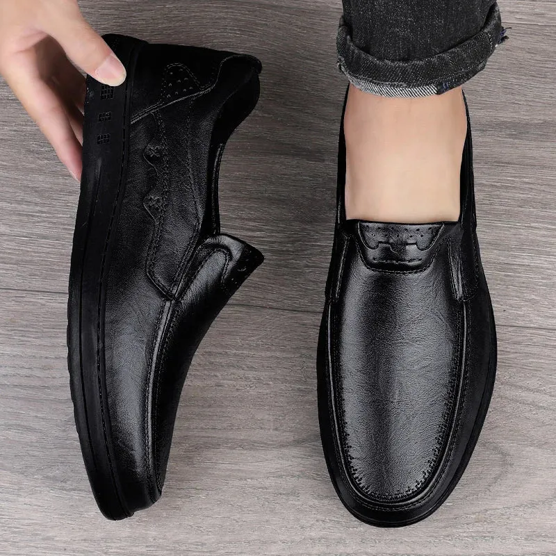 Luxus Herren Slipper aus echtem Leder - Elegante Mokassins für Männer