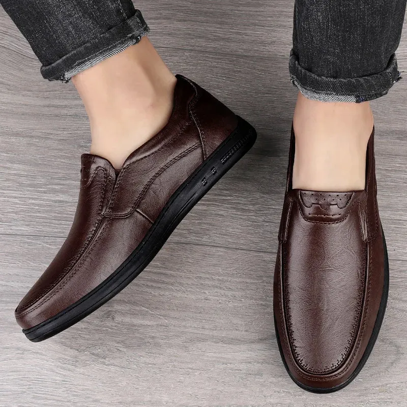 Luxus Herren Slipper aus echtem Leder - Elegante Mokassins für Männer