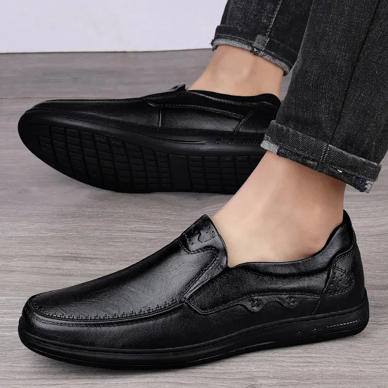 Luxus Herren Slipper aus echtem Leder - Elegante Mokassins für Männer