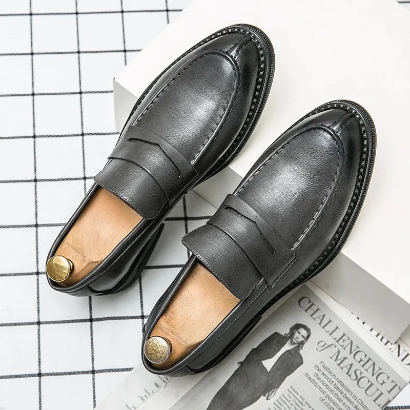 LuxusMann Premium Silber Business Schuhe