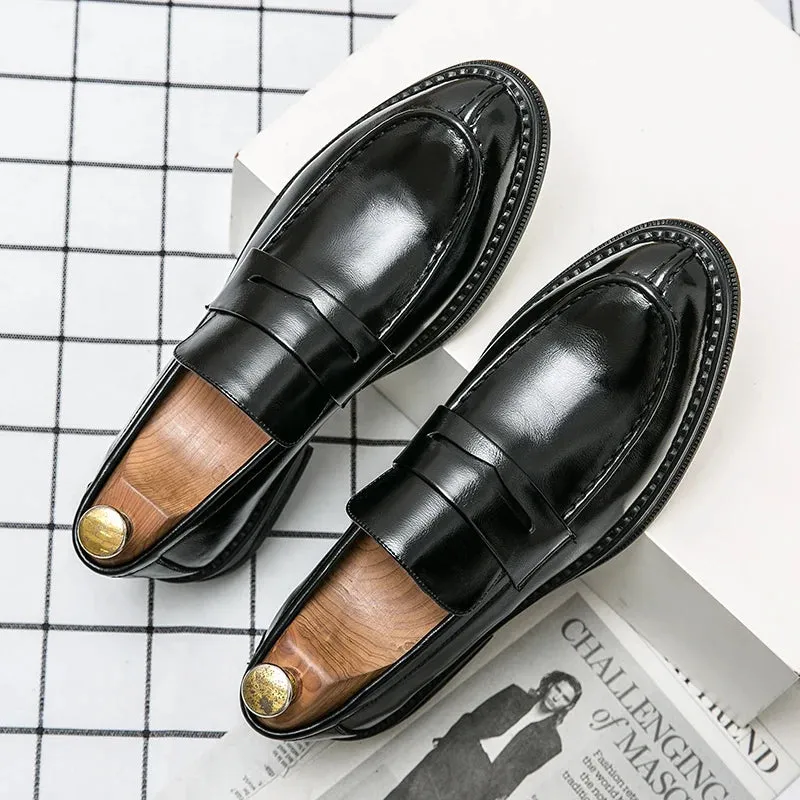 LuxusMann Premium Silber Business Schuhe