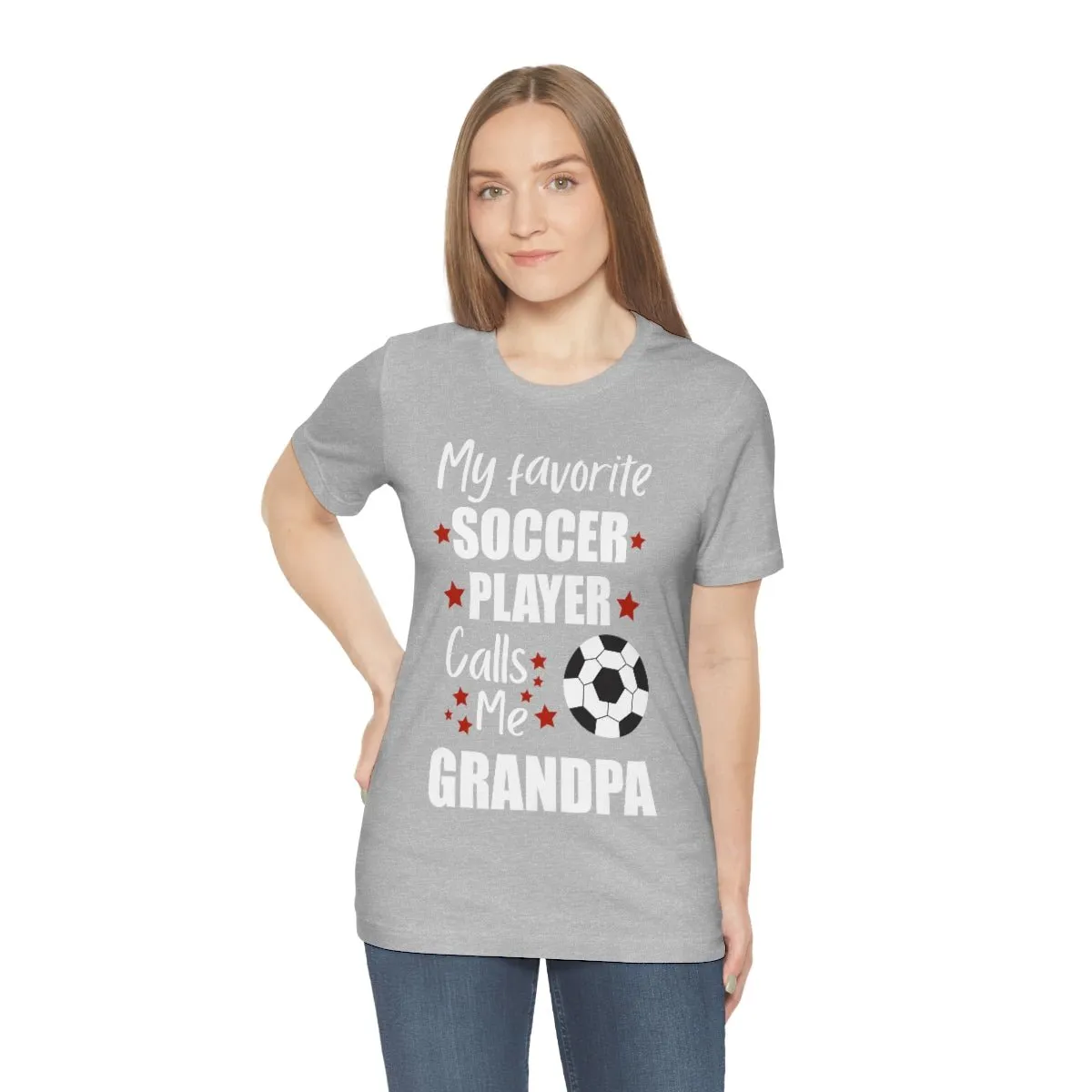 Men's Tee - My Favorite Soccer Player Calls Me Grandpa