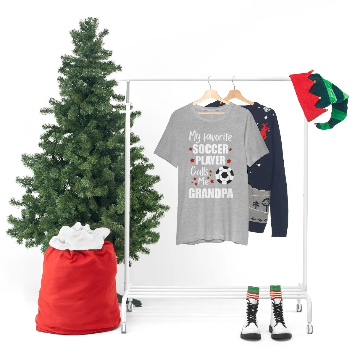 Men's Tee - My Favorite Soccer Player Calls Me Grandpa