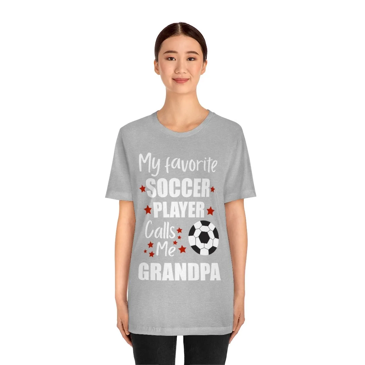 Men's Tee - My Favorite Soccer Player Calls Me Grandpa