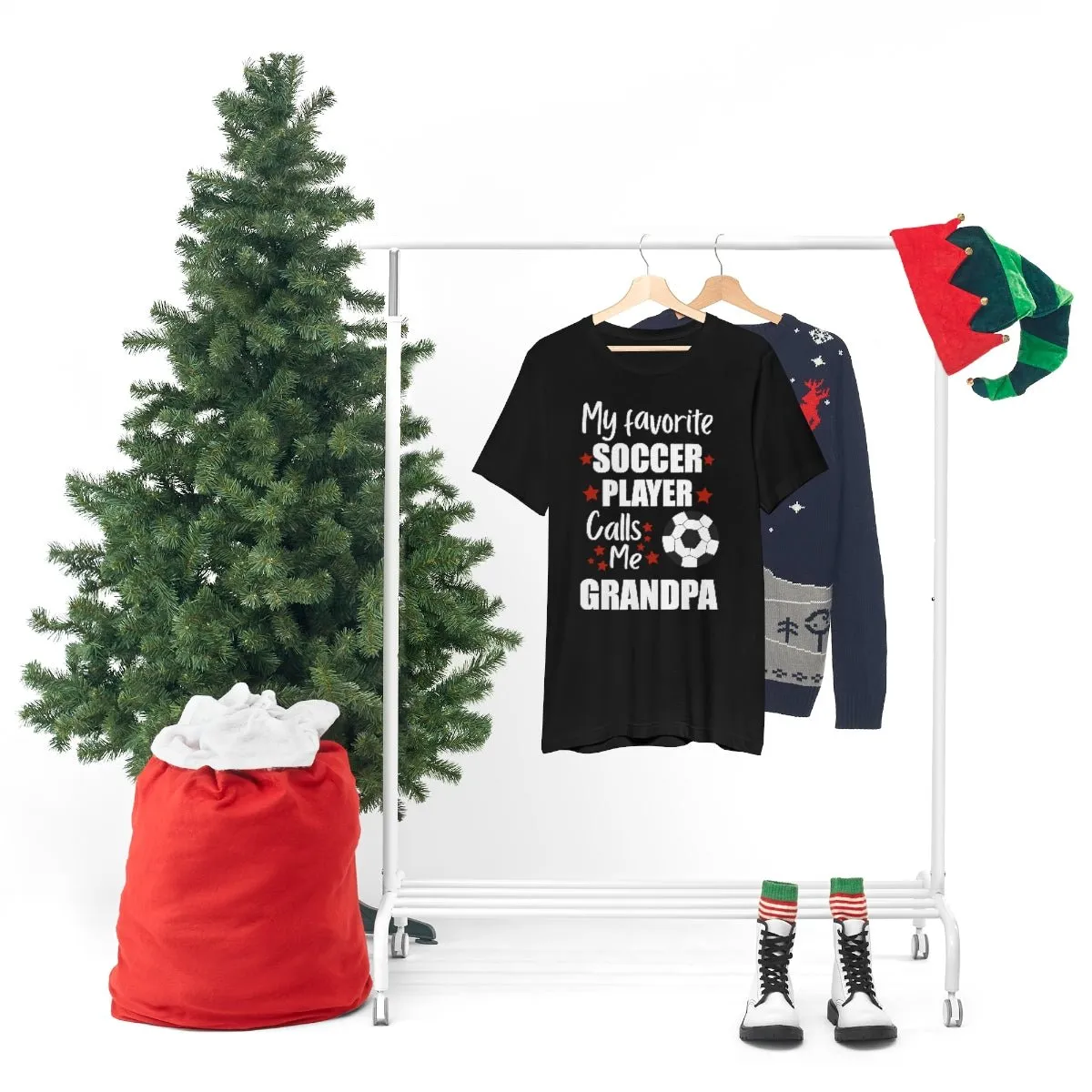 Men's Tee - My Favorite Soccer Player Calls Me Grandpa