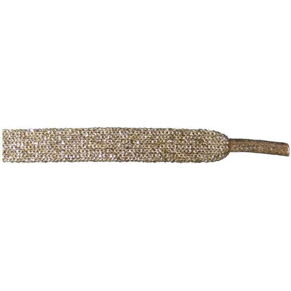 Metallic Flat 3/8" - Gold (1 Pair Pack) Shoelaces