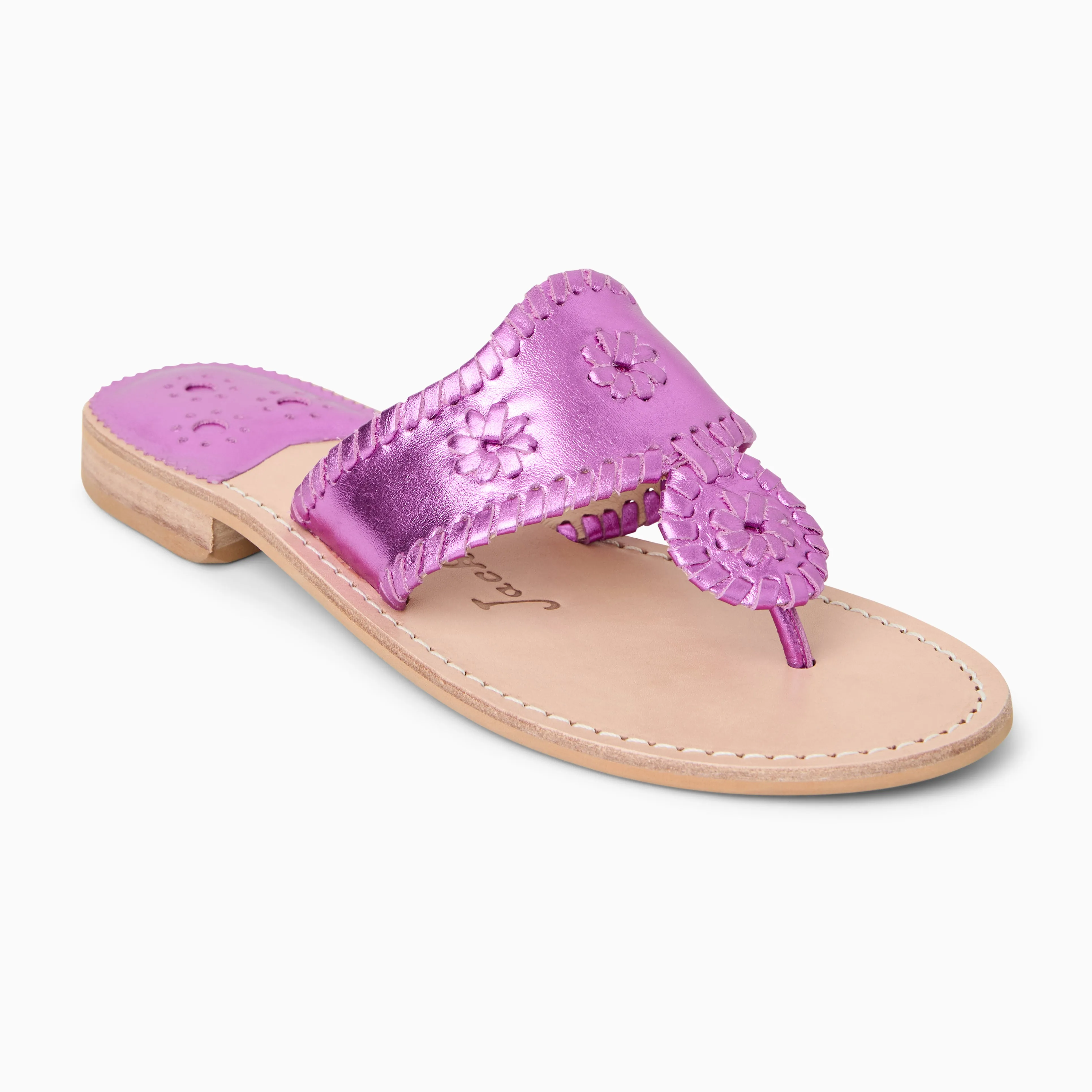 Metallic Jacks Flat Sandal