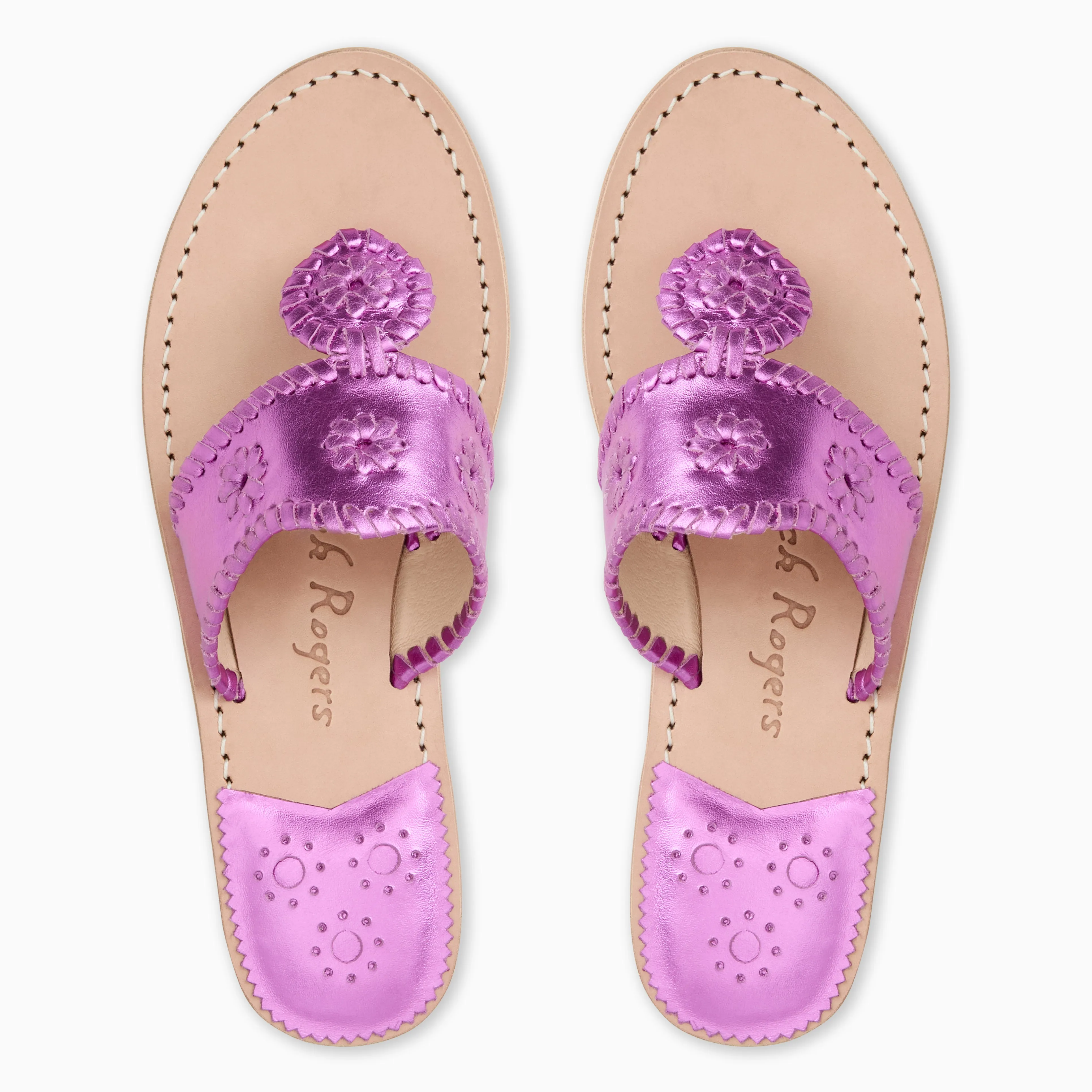 Metallic Jacks Flat Sandal