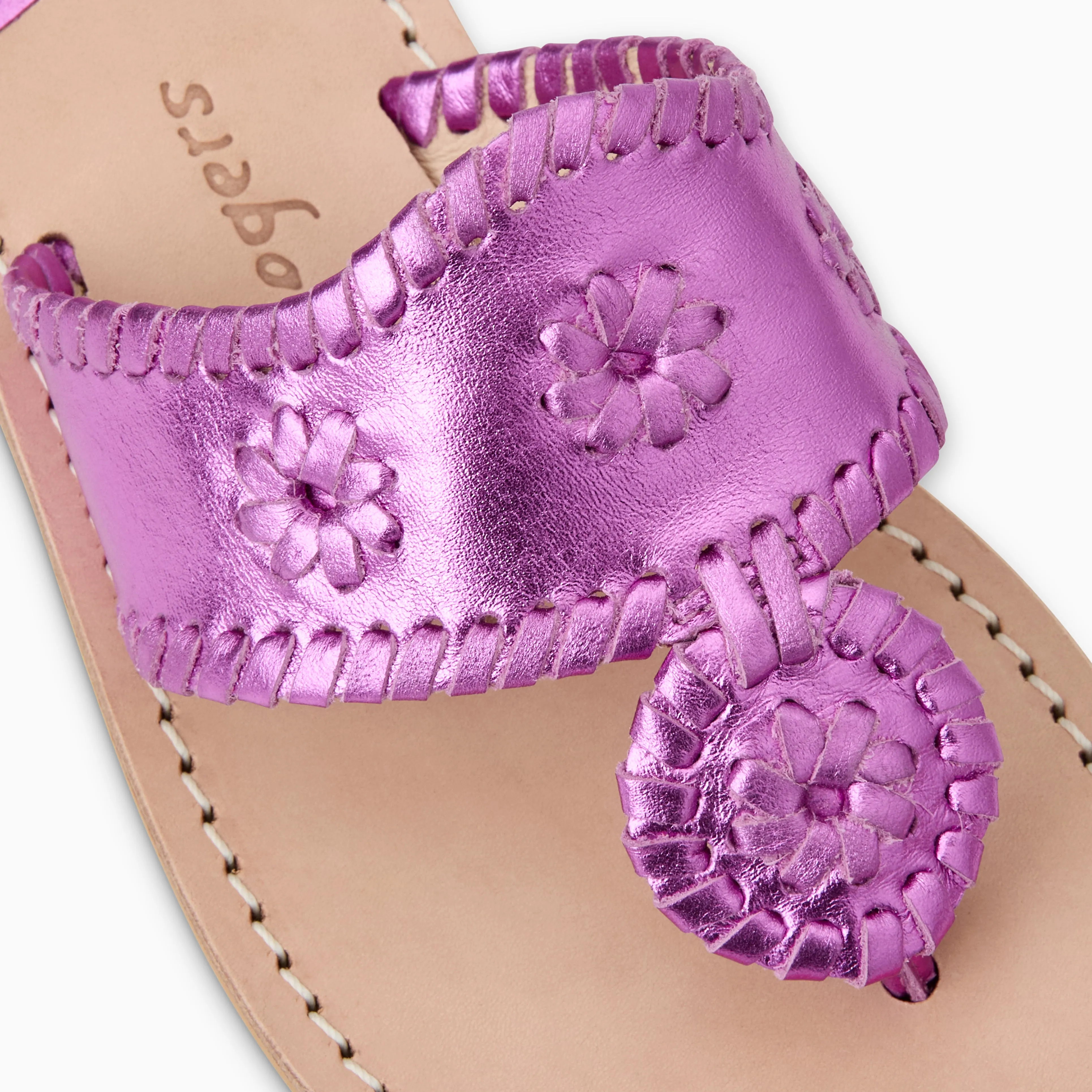 Metallic Jacks Flat Sandal