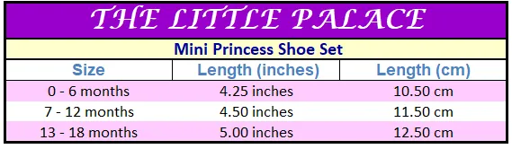Mini Princess Shoe Set - Priority Shipping