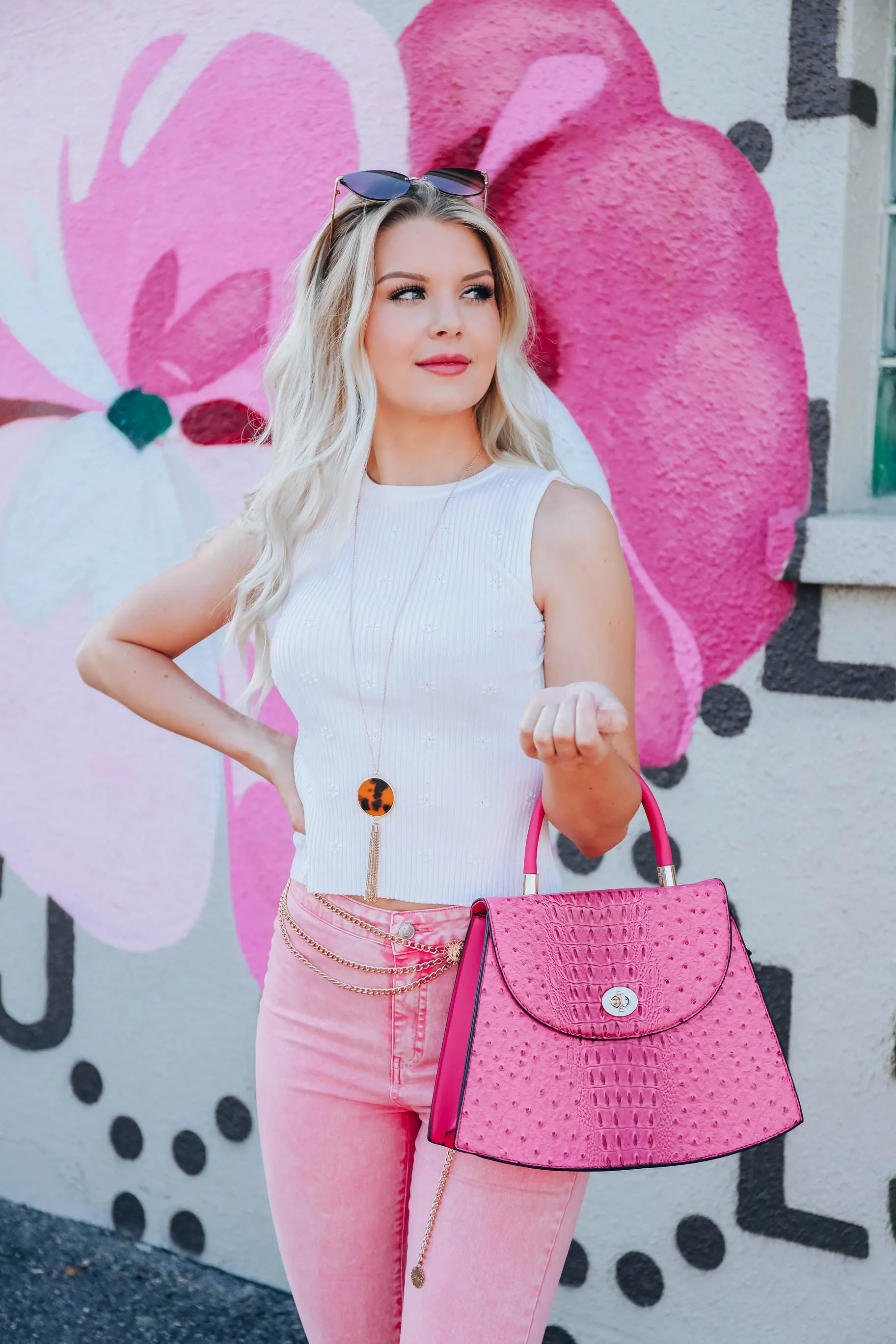 Monarch Eyelet Ribbed Tank