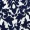 Navy and Cream Printed Skater Dress