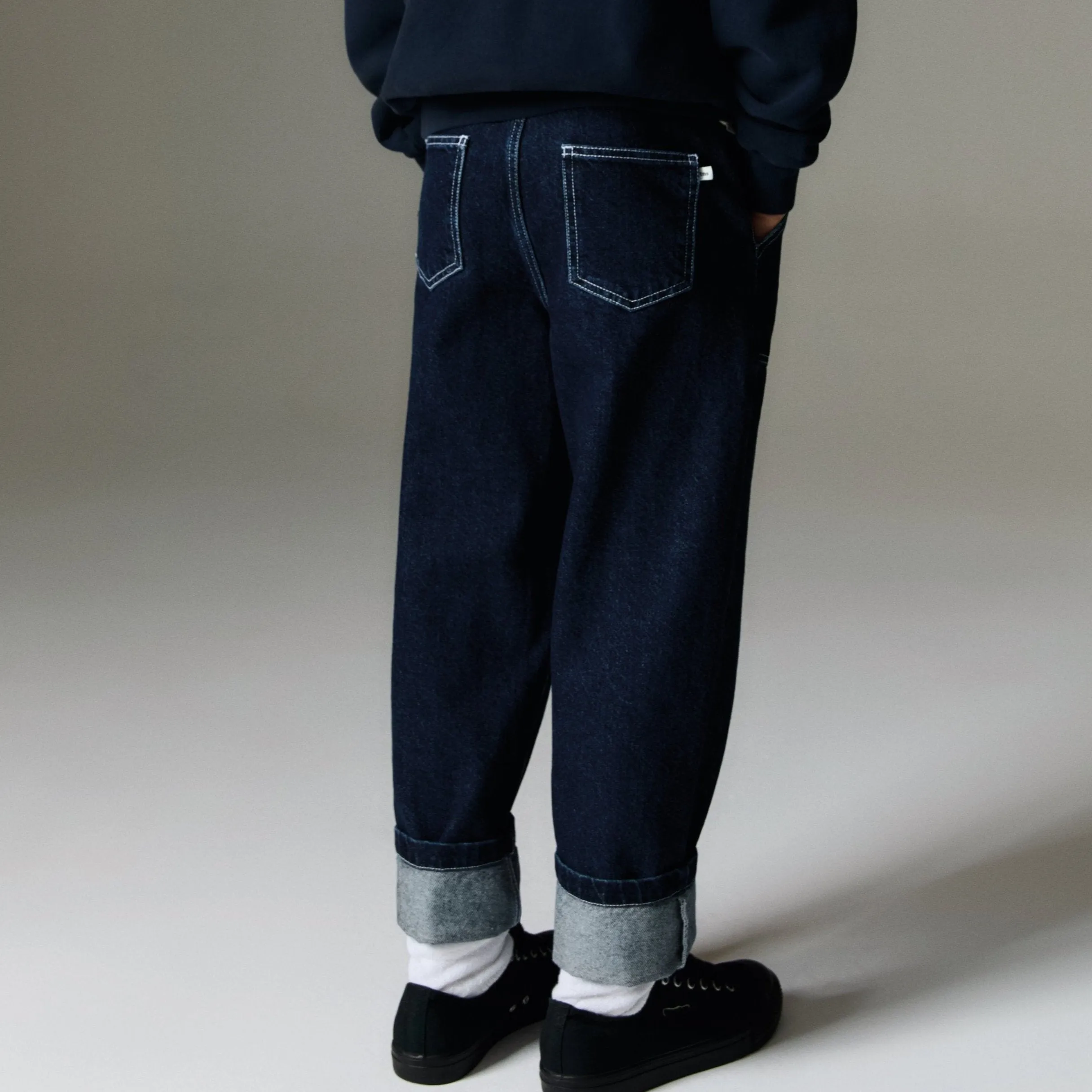Neptuno Straight Leg Dark Denim Jeans
