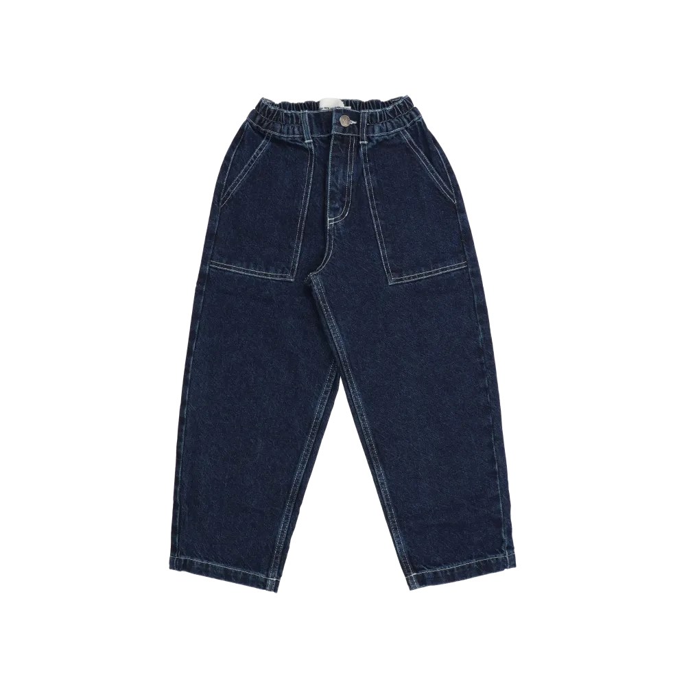 Neptuno Straight Leg Dark Denim Jeans