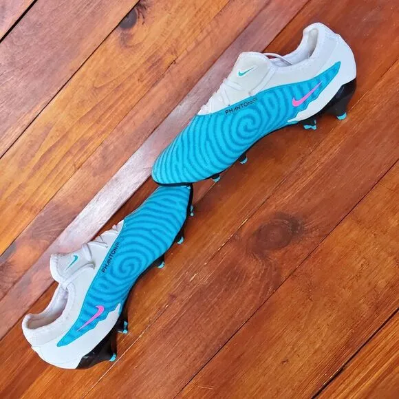 Nike Phantom GX Academy DF FG/MG Blue Pink Men Sz 5 Soccer Cleats‎ DD9472-446