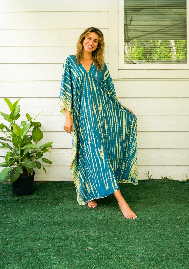 Ocean Breeze Tie-Dye Kaftan