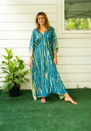 Ocean Breeze Tie-Dye Kaftan