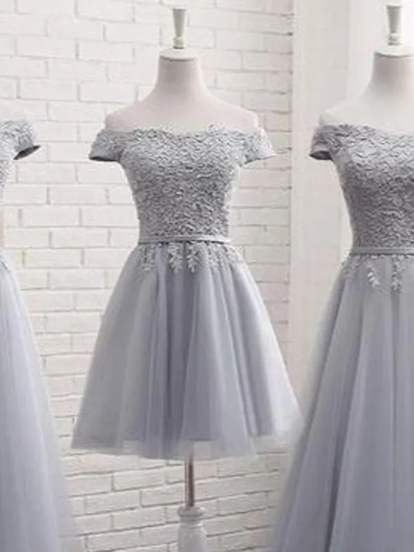 Off The Shoulder Side Split Sweetheart Tuller Cheap Long Prom Dresses, BG7005