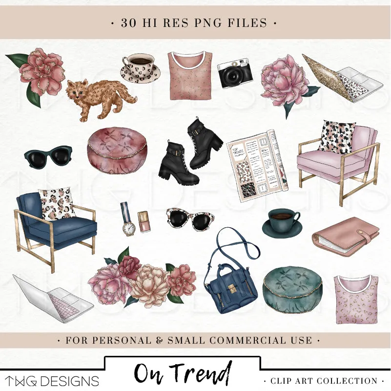 On Trend Clipart Collection