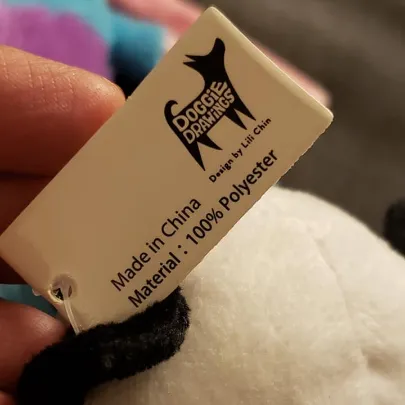 PANDA plush dog toy
