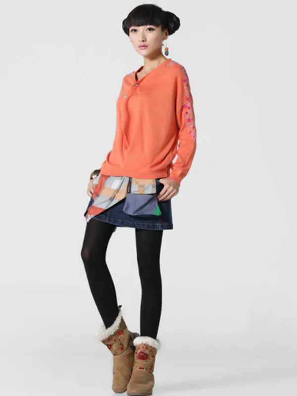patch up denim skirt