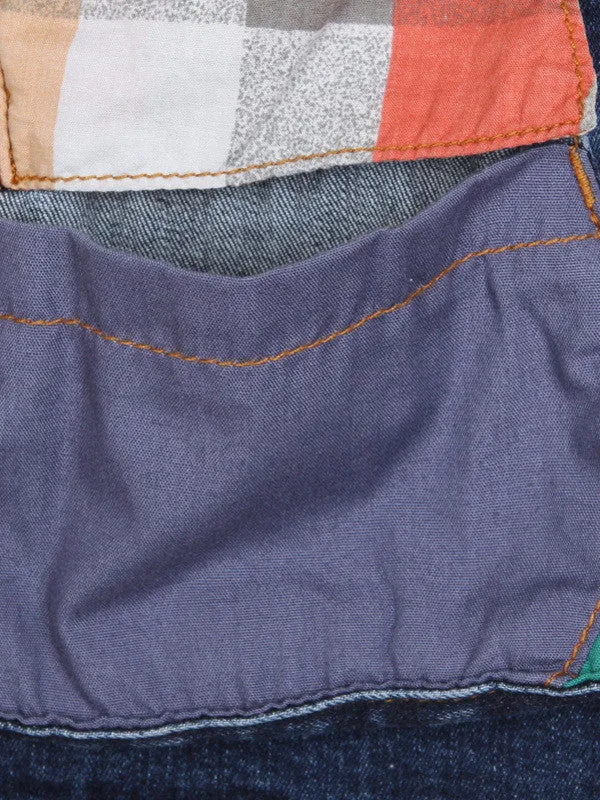patch up denim skirt