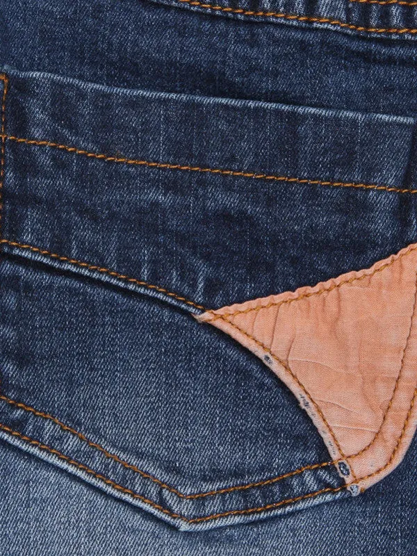 patch up denim skirt