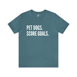 Pet Dogs, Score Goals Adult T-Shirt