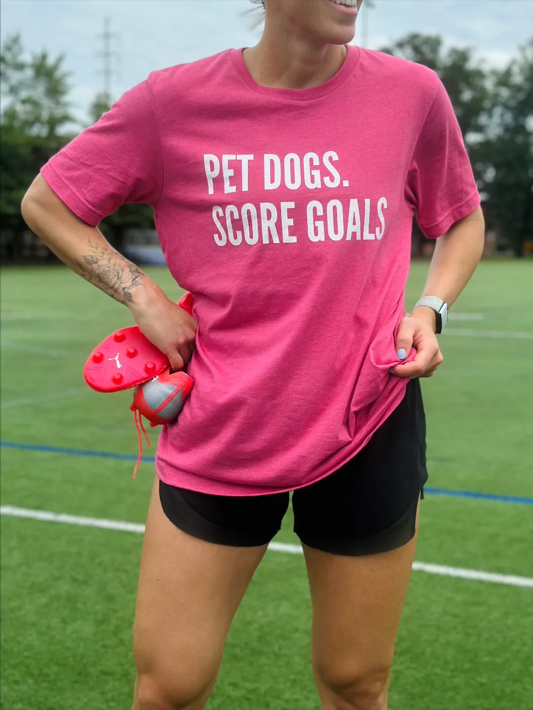 Pet Dogs, Score Goals Adult T-Shirt