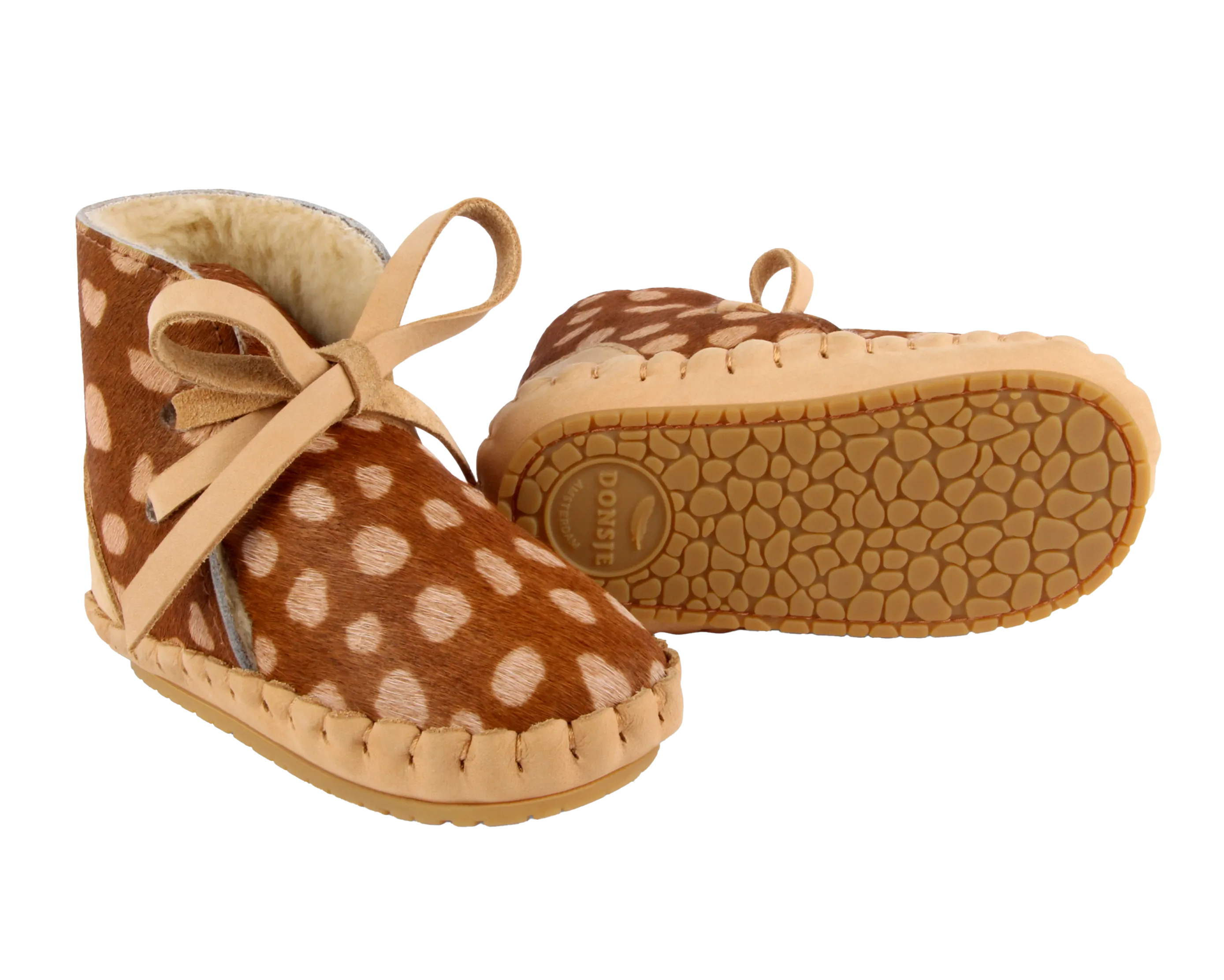 Pina Exclusive Booties | Brown Spotted Cow Hair