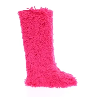 Pink Wool Runway Boots Shoes