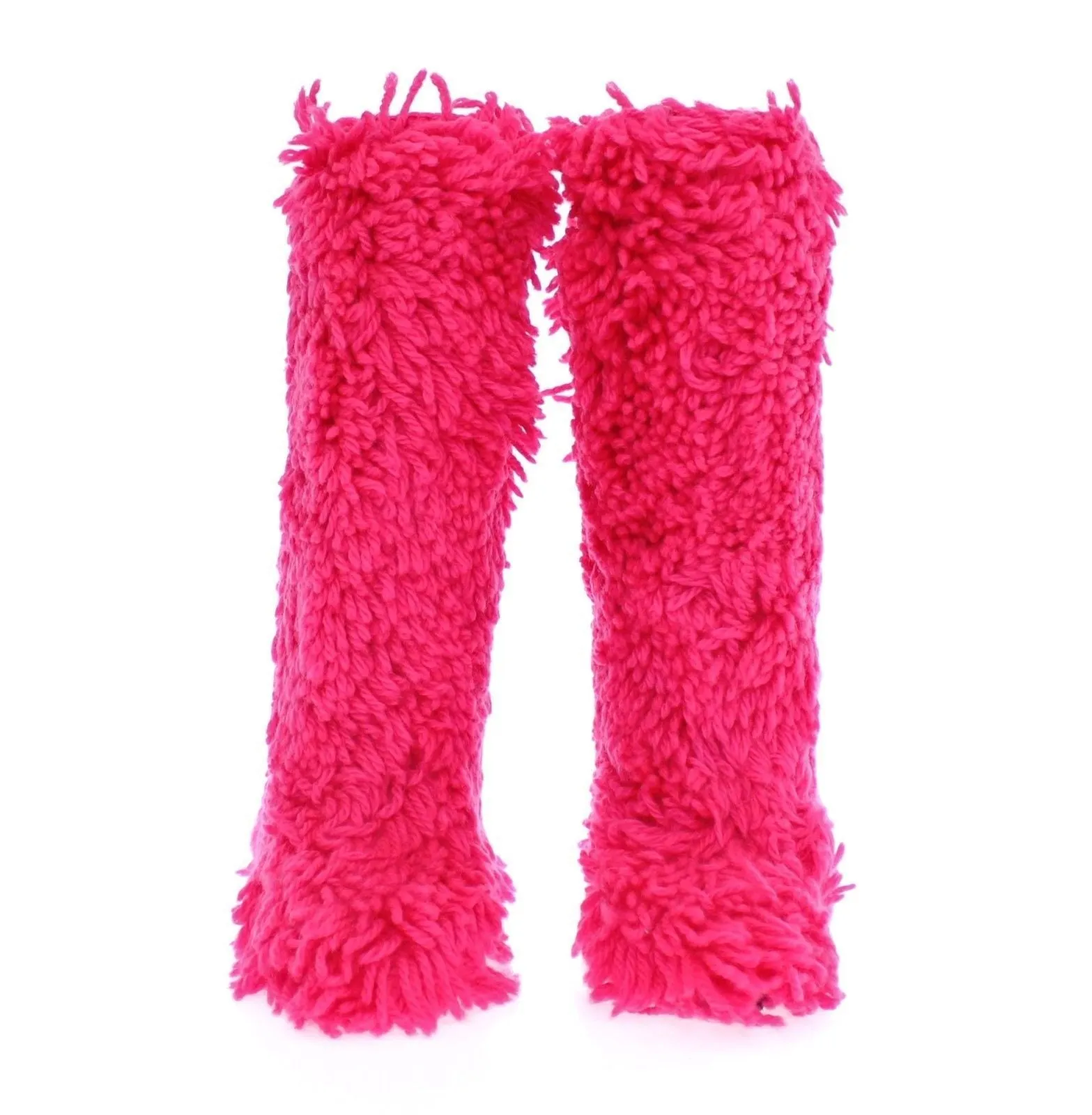 Pink Wool Runway Boots Shoes