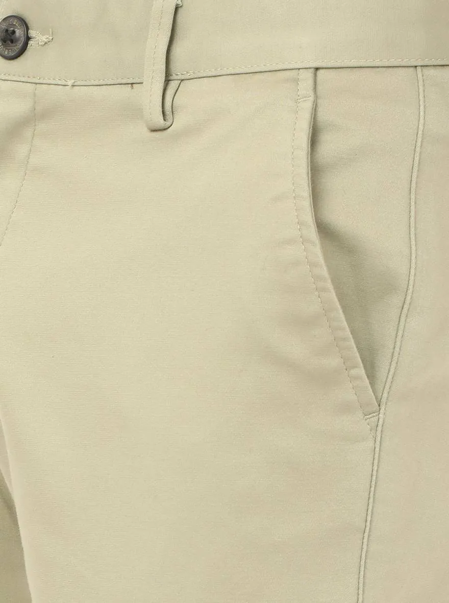 Pista Green Solid Uno Fit Casual Trouser | JadeBlue