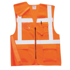 Portwest RT26 Executive Rail Vest GO/RT