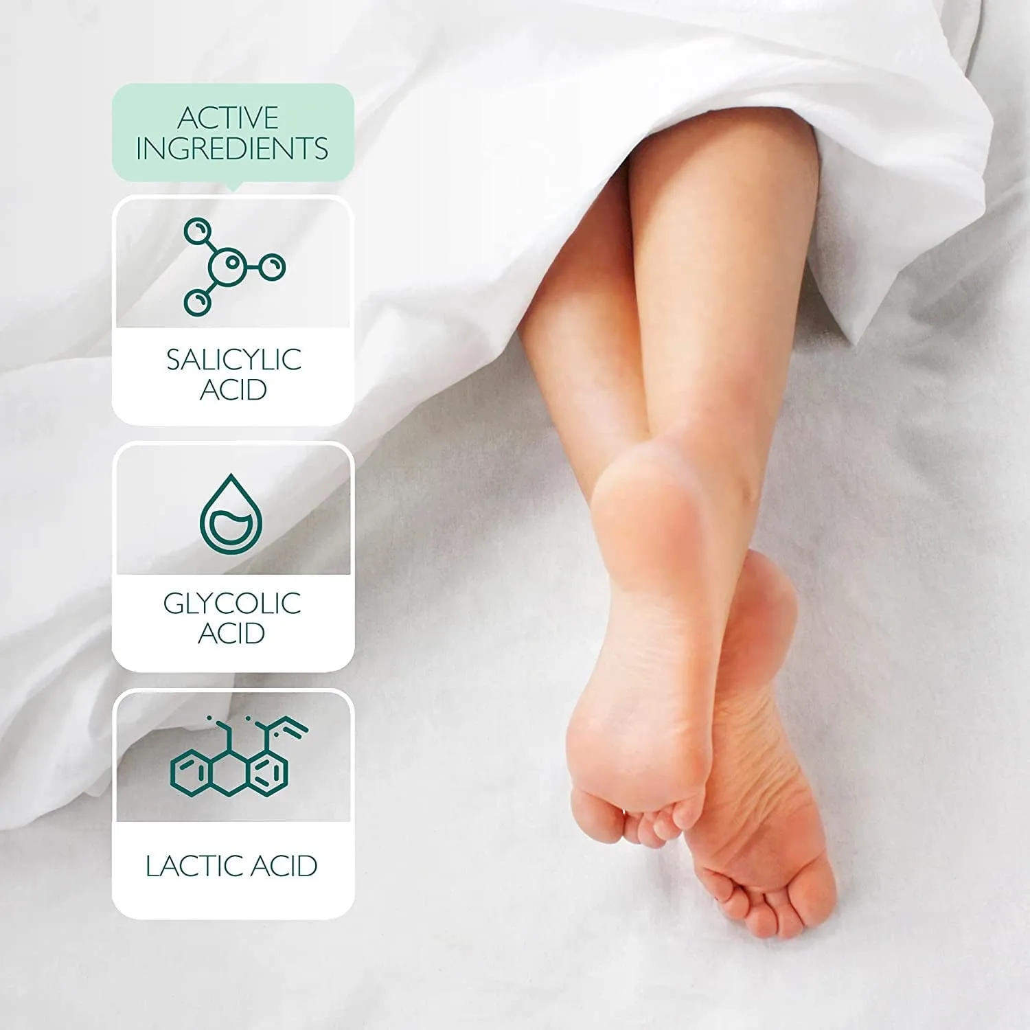 Poshpeel Pedi Cure - Foot Peel Mask Soak Treatment, Pedicure Foot Spa, Feet Peeling Mask, Pedicure Booties W/Deep Exfoliation for Baby-Soft Skin, Pedicure Supplies for Foot Care, 1 Pair