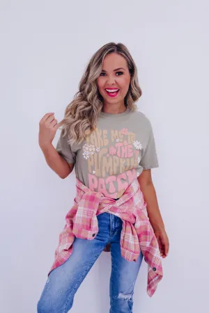 Pumpkin Patch Graphic Tee - Khaki