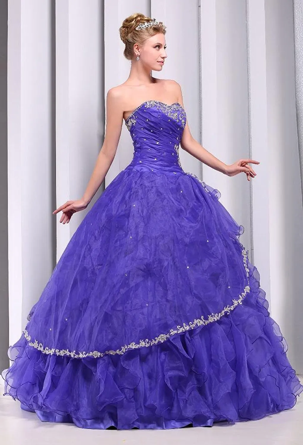 Purple Ball Gown Sweet 16 Dress