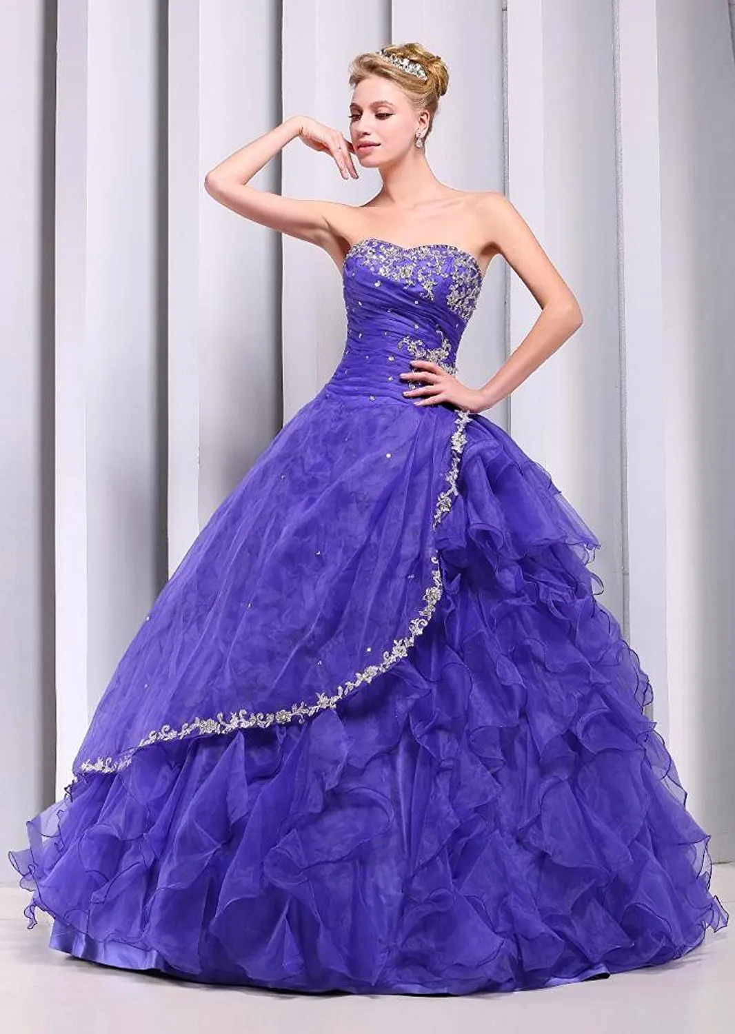 Purple Ball Gown Sweet 16 Dress