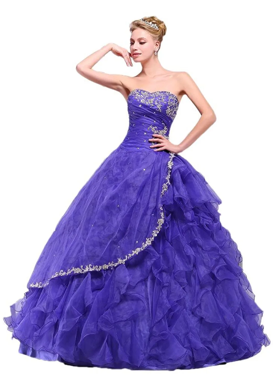 Purple Ball Gown Sweet 16 Dress