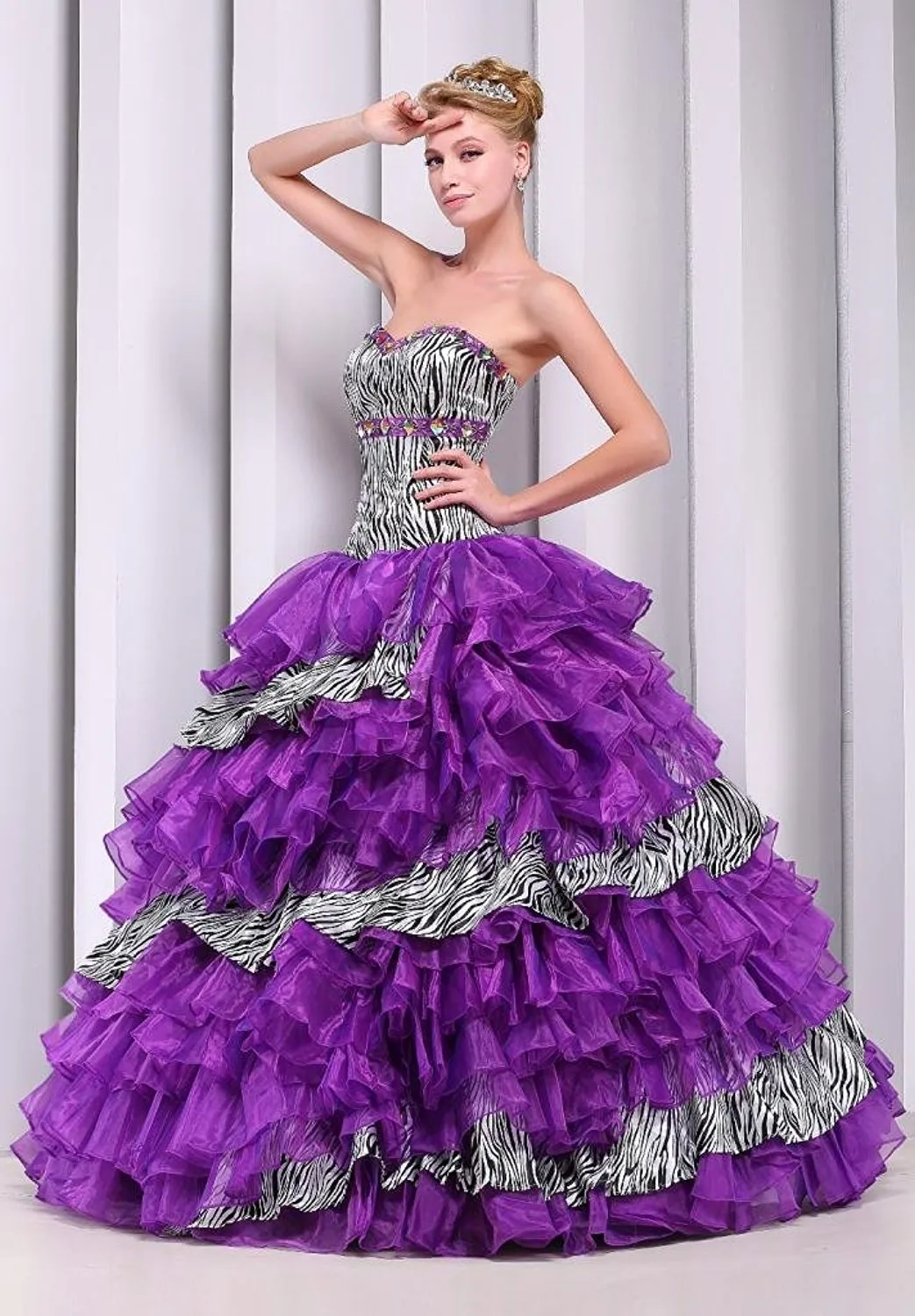 Purple Sweet 16 Quinceanera Dress