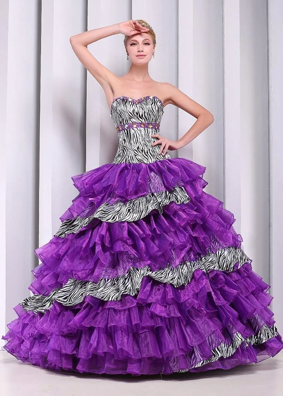 Purple Sweet 16 Quinceanera Dress