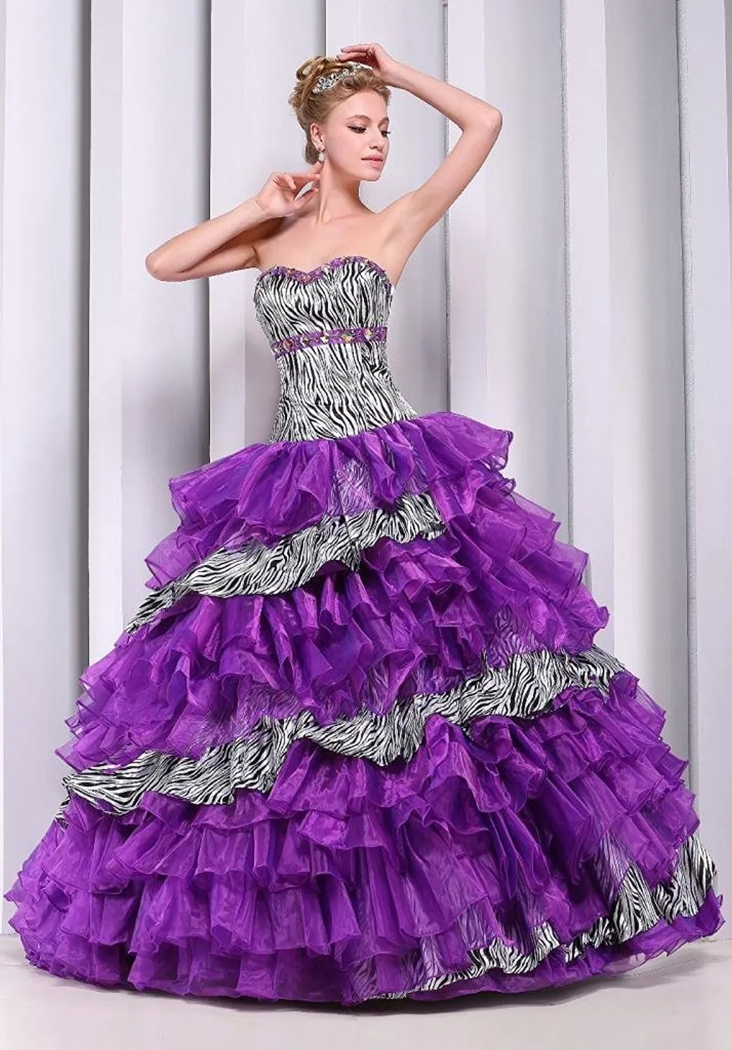 Purple Sweet 16 Quinceanera Dress
